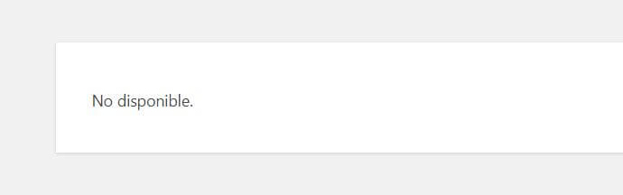 acceder a wordpress, no disponible