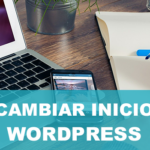 cambiar página de inicio en wordpress