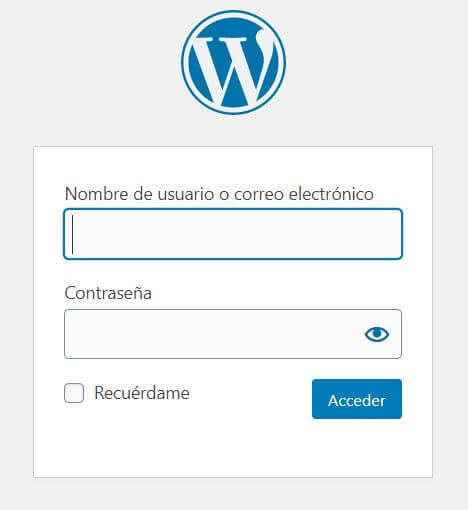 como acceder a wordpress
